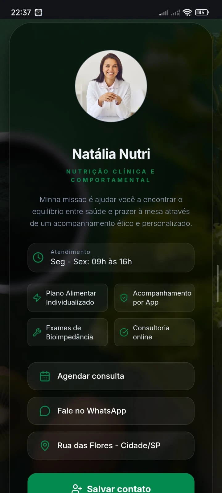 Demonstrativo do Hub de Autoridade